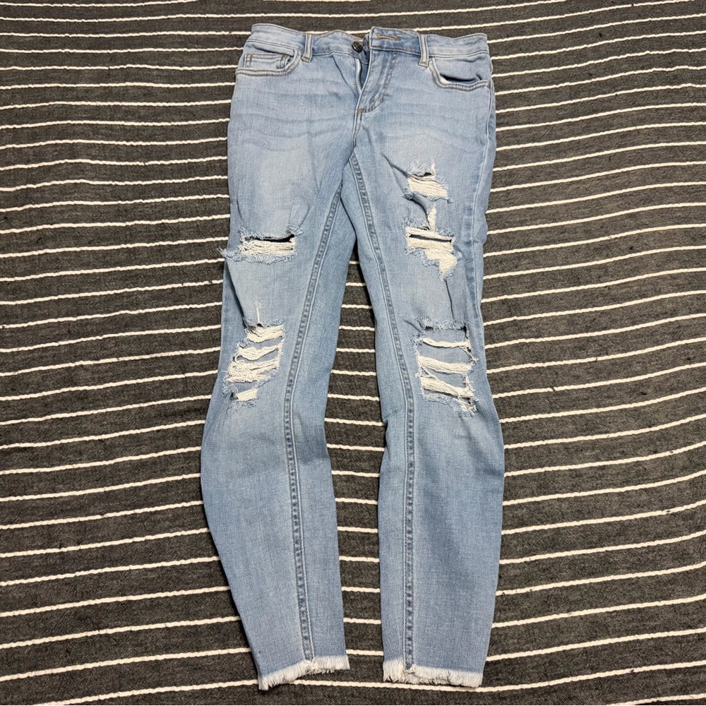 Cello light distressed skinny jeans - Picture 3 of 7